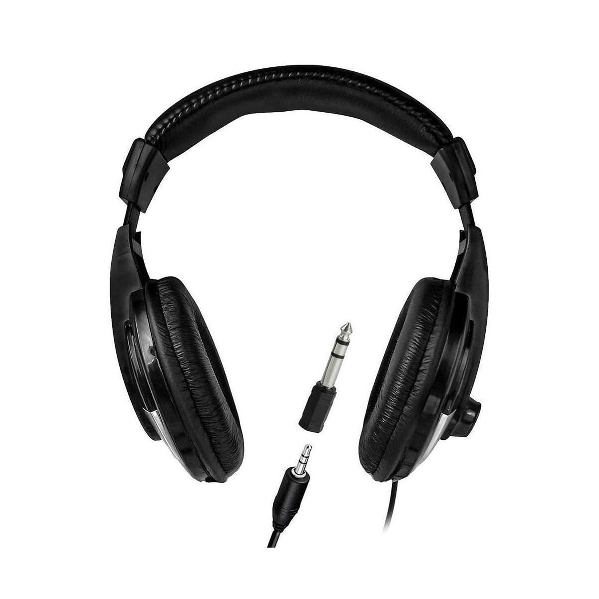 Q2U Recording and Podcasting Pack with USB/XLR Dynamic Microphone - Bundle With Pyle PMKSH01 Desktop Suspension Microphone Boom Stand, Samson SR350 Over-Ear Stereo Headphones, 20' XLR Mic Ca
