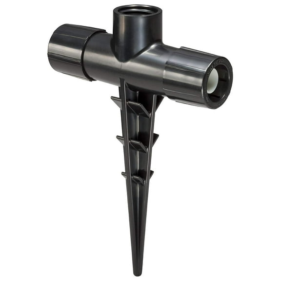 Rain Bird Easy Fit Drip Irrigation Tee - Spiked Tee for Riser Mounted Micro-Sprays