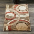 thumbnail image 5 of MDA Rug Imports Orelsi Collection Abstract Area Rug Blue/Brown 5'2" x 7'5" Oval Geometric,Abstract Stain Resistant 5' x 8' Indoor,Accent Living, 5 of 5