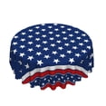 thumbnail image 6 of 4th of July Round Tablecloth Memorial Day Patriotic Tablecloth Independence Day Liberty Star Reusable Table Cloth 4th of July Decorations for Holiday Kitchen Dinning Party Decor, 6 of 6