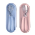 thumbnail image 1 of Stainless Steel Kids Forks - Safe Toddler Utensils, Children's Silverware Set (2pcs), 1 of 4