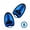 Blue-S, variant on 1Pair Swimming Training Hands Flippers Swim paddles, Training Freestyle Swimming Frog Paddles With Adjustable Silicone Straps