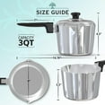 thumbnail image 5 of Magnaware Cast Aluminum 3 Quart Sauce Pan with Lid - Multi-purpose Saucepan with Lid, Two Side Spouts, and Stay-Cool Handle, Oven-Safe Cooking Pot for Sauces, Pasta, Soups, Gravy, 5 of 9