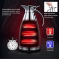 thumbnail image 4 of ACDANC 68 Oz Stainless Steel Coffee Thermal Carafe / Double Walled Vacuum Insulated / 12 Hour Heat Retention / 2 Liters(Blue), 4 of 10