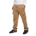 thumbnail image 5 of Victorious Men's Heavyweight Fleece Relaxed Lounge Cargo Sweatpants - Wheat - Large, 5 of 6