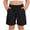 Z1-Black-mkosplrt baggy bermuda shorts, variant on Girls Cargo Bermuda Shorts Kids Summer Straight Leg Knee Length Shorts Teen Casual SweatShorts with Pocket 5-15 Years