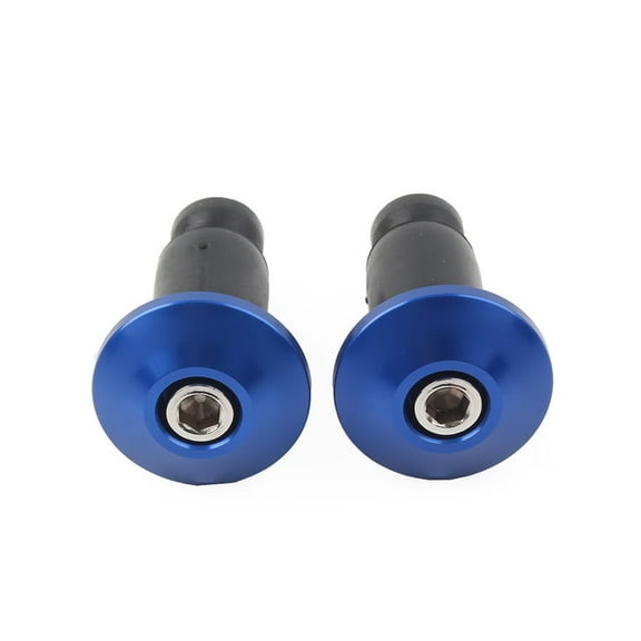 NS Motorcycle Handlebar End Cap Plug Slider ATVs Bike CNC Aluminum Hand Grip Plugs Cap for Yamaha for Harley for HONDA Touring Dirt Bike Choppers Custom with 22mm 7/8" Handlebar, 1 Pair Blue