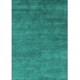 thumbnail image 1 of Ahgly Company Machine Washable Indoor Rectangle Abstract Turquoise Blue Modern Area Rugs, 2' x 3', 1 of 4