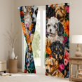 thumbnail image 3 of Castle Fairy Animal Dogs Blackout Curtains Set of 2 (52x84 Each) for Teenager,Kawaii Pets Window Curtains,Chic Flowers Curtains and Drapes,Ultra Soft Home Decor, 3 of 6