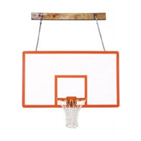 FoldaMount46 Performance Steel-Fiberglass Side Folding Wall Mounted Basketball System, Kelly Green