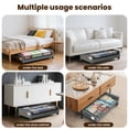 thumbnail image 7 of Under Bed Storage with Wheels, 2 Pack Under Bed Storage Containers with Clear Lids, Rolling Organizer Drawers for Clothes Shoes Blankets, 7 of 7