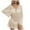 Beige, variant on Crochet Cover Up for Women Swimsuit Summer Bathing Suit 2024 Swim Hollow Out Bikini Swimwear Mesh Knit Beach Dress Black Free Size