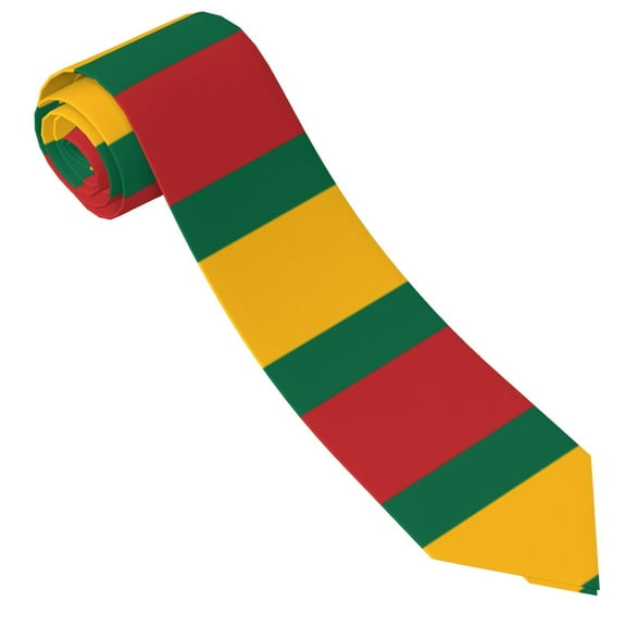 Men'S Lithuanian Flag Tie Fashion Causal Printed Necktie