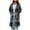 Gray, variant on Women's Trendy Plaid Style Thicken Wool Long Sleeves Loose Warm Fitting Pocket Button Cardign Coat Casual Ladies Daily Outerwear Coat