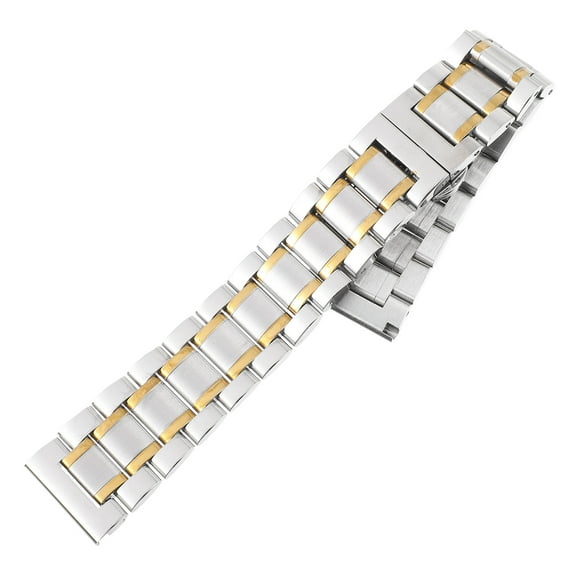 ROMANSENTIAL 1Pcs Metal Watch Bands For Men And Women In Five-link