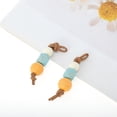 thumbnail image 5 of Accesorios de zapatos de moda, 1 par de cuentas para cordones de zapatos, azul y naranja, 5 of 5