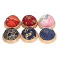 thumbnail image 4 of 6Pcs Pin Cushion Wooden Base Needle Holder Collector Sewing Accessory for Household, 4 of 14