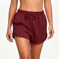 thumbnail image 5 of Admvng Womens Shorts Elastic Waist Drawstring Casual Comfy Running Shorts with Side Pockets for Gym Loungewear, 5 of 5