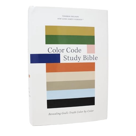 Pre-Owned Color Code Study Bible, Revealing God's Truth Color by Color (Nkjv, Hardcover, Red Letter) (Hardcover) by Thomas Nelson