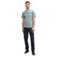 thumbnail image 5 of TOM TAILOR Camiseta para hombre - camiseta estampada, cuello redondo, corte recto, algodón Verde menta L (Large), 5 of 6