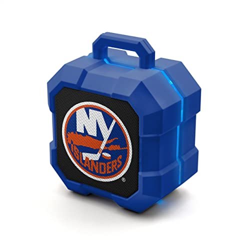 Altavoz inalámbrico Bluetooth con LED ShockBox, equipo de NHL New York Islanders, color del equipo
