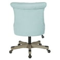 thumbnail image 6 of Hannah Tufted Office Chair in Mint Blue Fabric with Grey Wood Base, 6 of 6