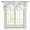 Gray, variant on Gray Marble Sheer Curtains Valances for Windows Modern Simple Gradient Abstract Patterned Chiffon Kitchen Valances for Cafe, Voile Window Treatments Curtains for Living Room Bedroom, 42"x12"