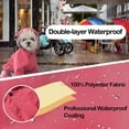 thumbnail image 2 of HSHDLDF Cosibell Waterproof Puppy Dog Raincoats with Hood for Small Medium Dogs Four-Leg Design with Reflective Strap Lightweight Jacket with Leash Hole(M Pink), 2 of 6