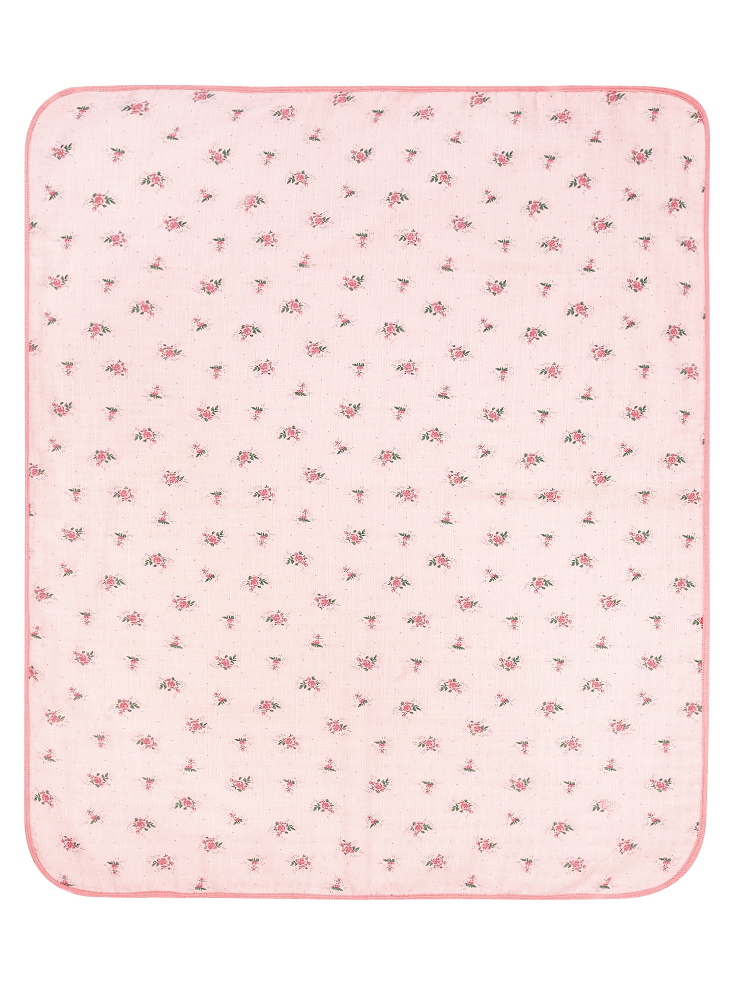 Modern Moments by Gerber Baby Neutral Muslin Blanket, Roses, One Size