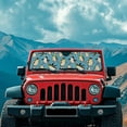 thumbnail image 4 of FUIALDOLG Penguins Automotive Sunshade Comes with Storage Bag, Keep Car Interior Cool,Universal Windshield Sun Shade Fit for Cars, Off-road Vehicle, Trucks, SUV (52.95x16.14 inch), 4 of 7