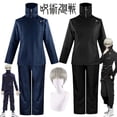 thumbnail image 2 of Inumaki Toge Cosplay Anime Jujutsu Kaisen Toge Inumaki Cosplay disfraz peluca Top pantalones uniforme escolar hombres mujeres disfraces de Halloween, 2 of 5