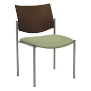 KFI Studios Evolve Dining Chair, Espresso Wood Back, Tuxedo Seat