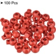 thumbnail image 3 of Cord Locks, 100 Pack Ball Spring Toggle Stopper for Drawstring Bag Shoelaces, Red, 3 of 5
