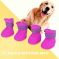 thumbnail image 3 of Botas Impermeables De Silicona Para Perros Y Mascotas, Zapatos Antideslizantes Para La Lluvia, 4 Uds., 3 of 7