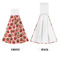 thumbnail image 2 of Kdxio Cute Strawberry Hand Towel with Loop Hanging Towel Absorbent Tie Towels for Kitchen Tea Bar Bathroom Decor, 2 of 7