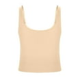 thumbnail image 3 of SHITINN Women's Square Neck Camisole with Built In Bra Comfortable Stretchy Tank Top for Everyday Wear and Workout Extra Long Layering Tops for Women Top Girls Womens Tops plus Size Camisole with Bra, 3 of 4