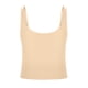 thumbnail image 4 of Camiseta sin mangas con cuello cuadrado para mujer - Camiseta elástica con sujetador incorporado para hacer ejercicio y para el día a día, 4 of 5