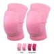 thumbnail image 3 of Rodilleras protectoras deportivas Unique Bargains transpirables flexibles de esponja rosa talla L, 3 of 7