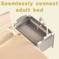 thumbnail image 6 of Unisex Nursery Center Portable Baby Play Yard Folding Playpen with Bassinet,Changing Table,Wheels,Elevated Mosquito Net for Newborn,Four-Panels, 6 of 16