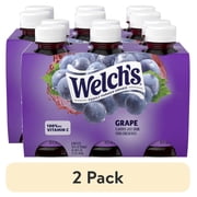 (2 pack) Welch's Grape Juice Drink, 10 fl oz On-the-Go Bottle (Pack of 6)