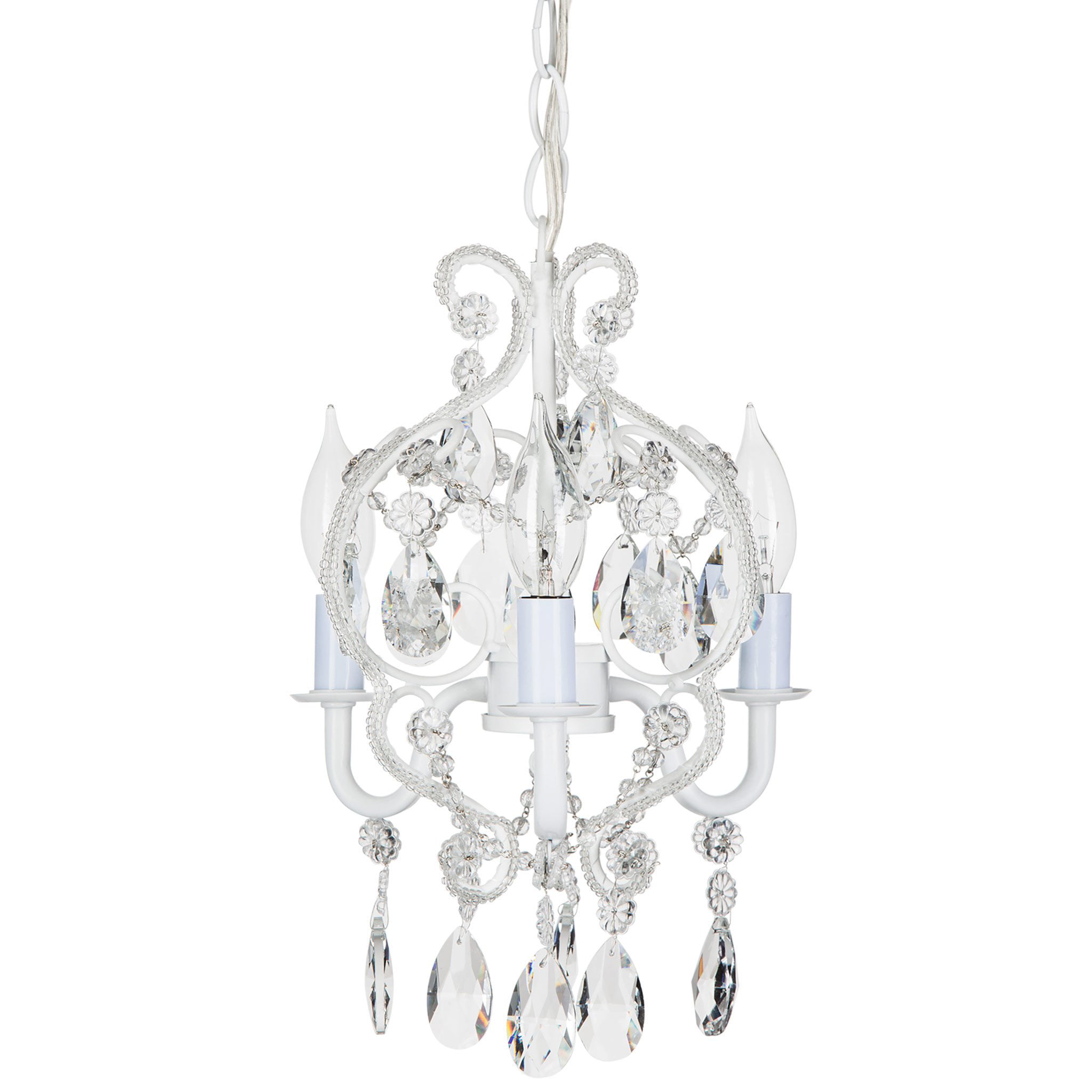 cool plug in chandelier