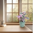 thumbnail image 3 of 7″ Cream Flower Round Self-Watering Bamboo Pot — Eco-Friendly, Plastic-Free, & Biodegradable Planter with Reservoir, 3 of 12