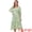 Green, variant on Women's Floral Midi Flutter Sleeve V Neck Flowy Dresses L Purple