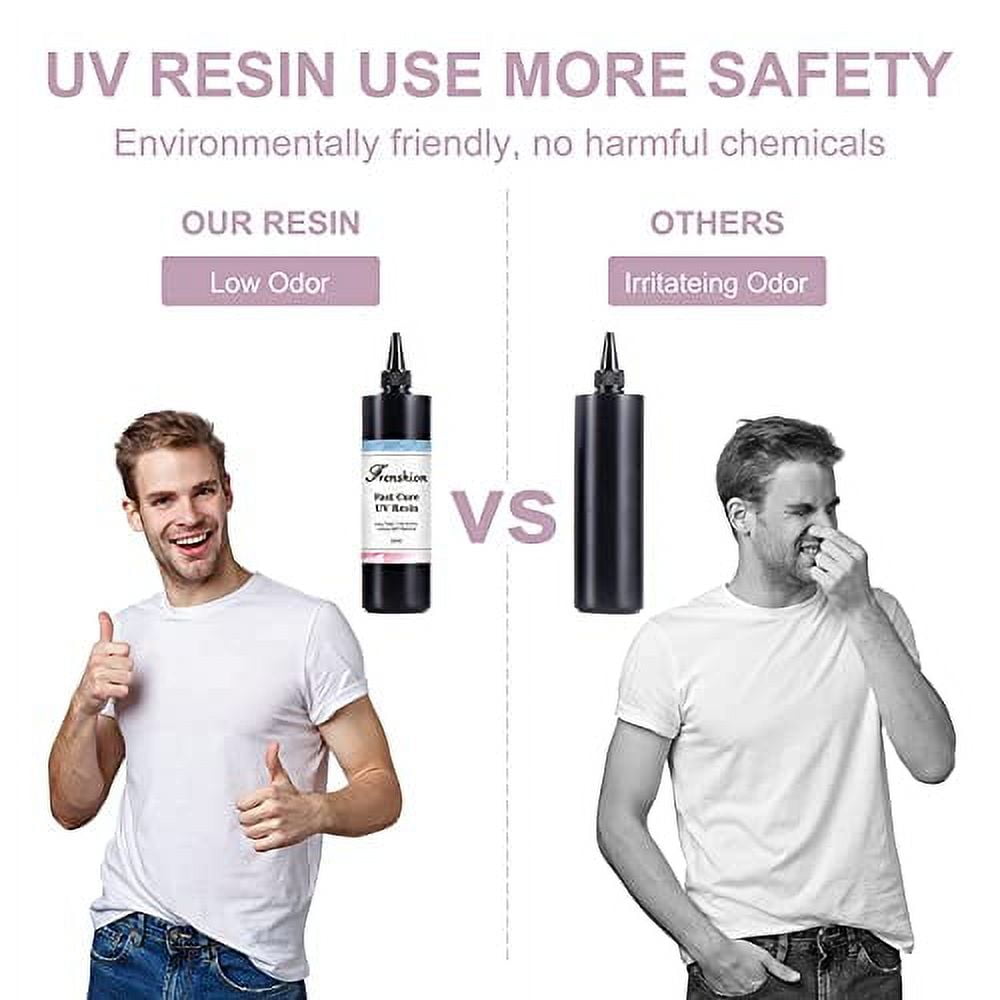 2Pcs 100G Lastest UV Hard Resin,Fastest Curing, Zero Yellewing Super Transparency Resin, Ultraviolet Solar UV Resin for Jewelry Making Casting & Coating,Craft DIY