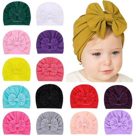 

QIPOPIQ Clearance Newborn Baby Boy Girl Solid Knotted Hat Beanie Headwear Cap Hat Accessories