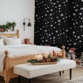 thumbnail image 4 of Black Christmas Sheer Curtains 96 Inches Long, Winter Snowman Animals Snowy Pine Tree Light Filtering Window Curtains for Living Room, Rod Pocket Voile Sheer Curtain Drapes, 52"Wx96"L, 2 Panels, 4 of 9
