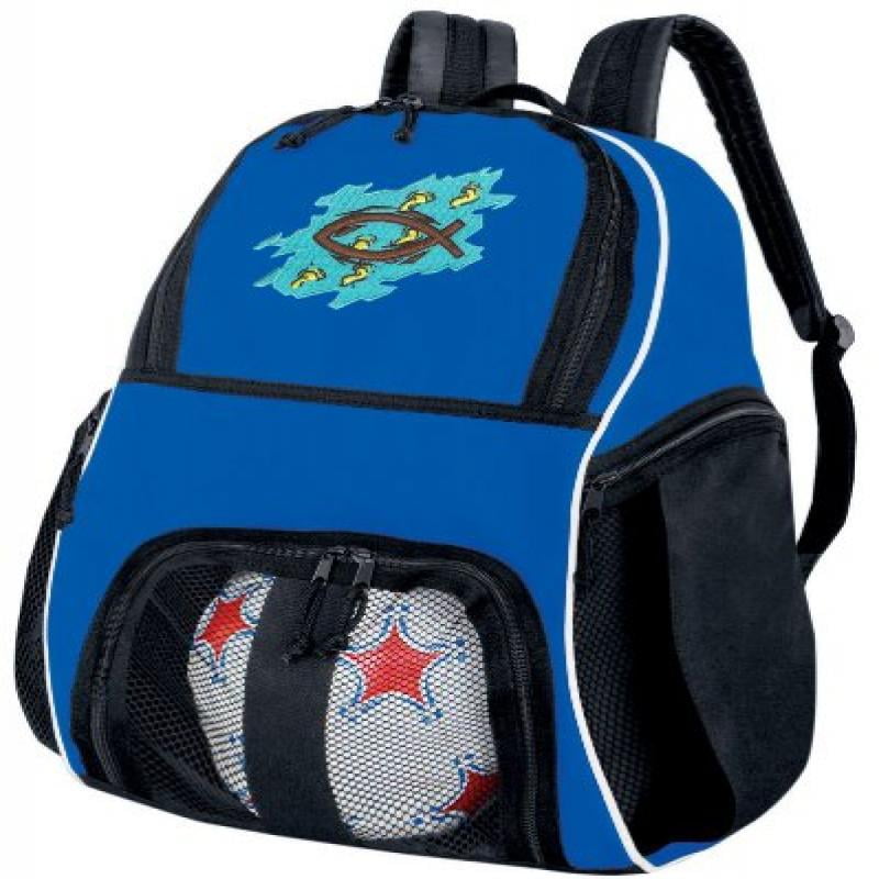 Christian Soccer Ball Backpack Christian Theme Volleyball Bag Travel Practice by