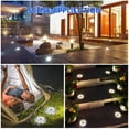 thumbnail image 5 of Luz solar para exteriores, 8LED Luz de jardín Iluminación de suelo 6000K Impermeable IP65 Lámpara solar Foco empotrable para camino Terraza Patio subterráneo [Clase de eficiencia energética A+++] brillar Electrónica, 5 of 5