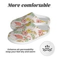 thumbnail image 6 of Balery Tropical Flamingo Pineapple Pattern Women's Fuzzy Memory Foam Slippers Fluffy Winter House Shoes Indoor and Outdoor-42/43, 6 of 7