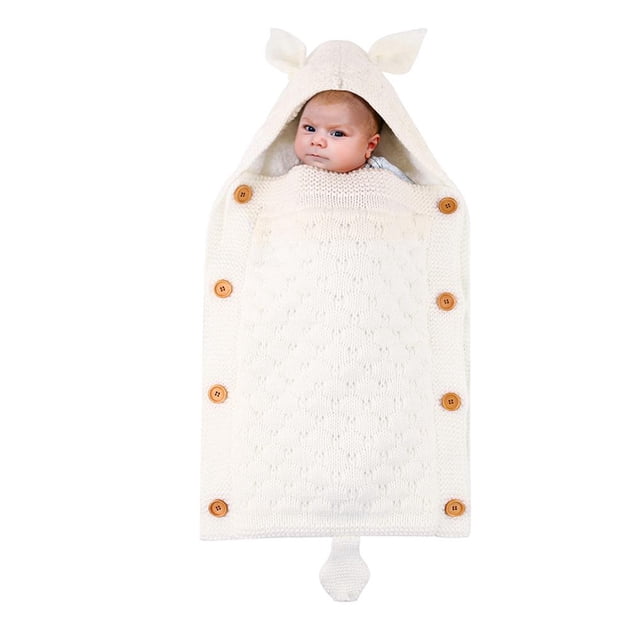 Saco De Dormir De Punto Para Bebé, Manta Envolvente Para Bebé, Manta Para Cochecito, Saco Para Siesta, Mantas De Recepción Yuarrent BA001164-04